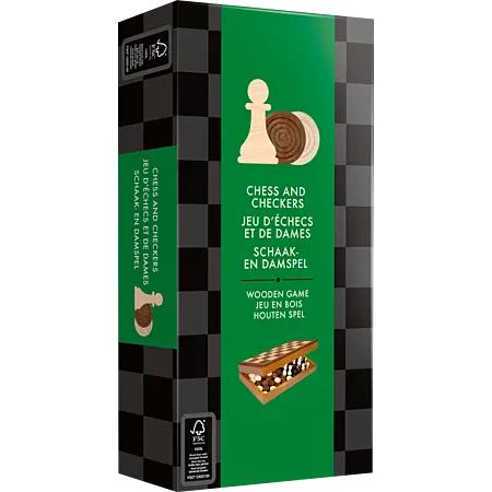 Jeu d'Échecs et de Dames Pliable