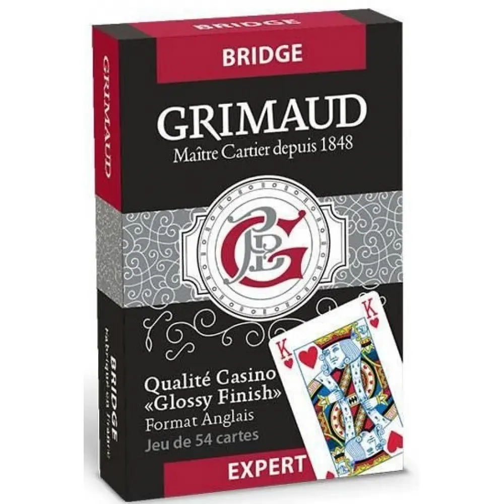 Grimaud Expert  Bridge 54 Cartes  Étui Carton