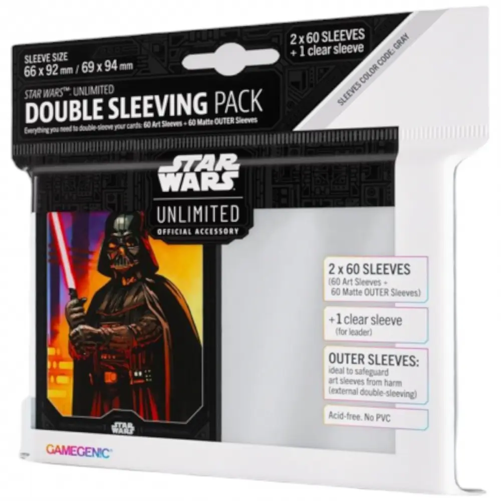 Star Wars Unlimited Sleeves Double Pack : Vader