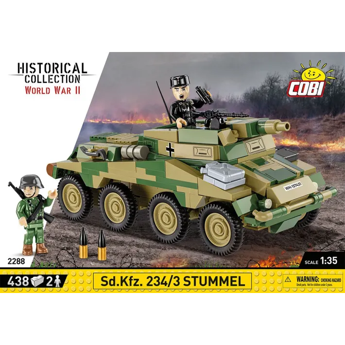 Sd.Kfz 234/3 STUMMEL 439 Pièces (COBI - 2288)