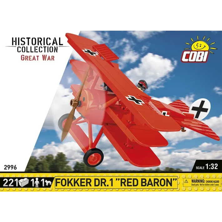 FOKKER Dr. 1 ''Red Baron'' 221 Pièces (COBI-2996) 