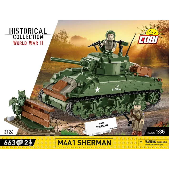 M4A1 SHERMAN 663 Pièces (COBI-3126)