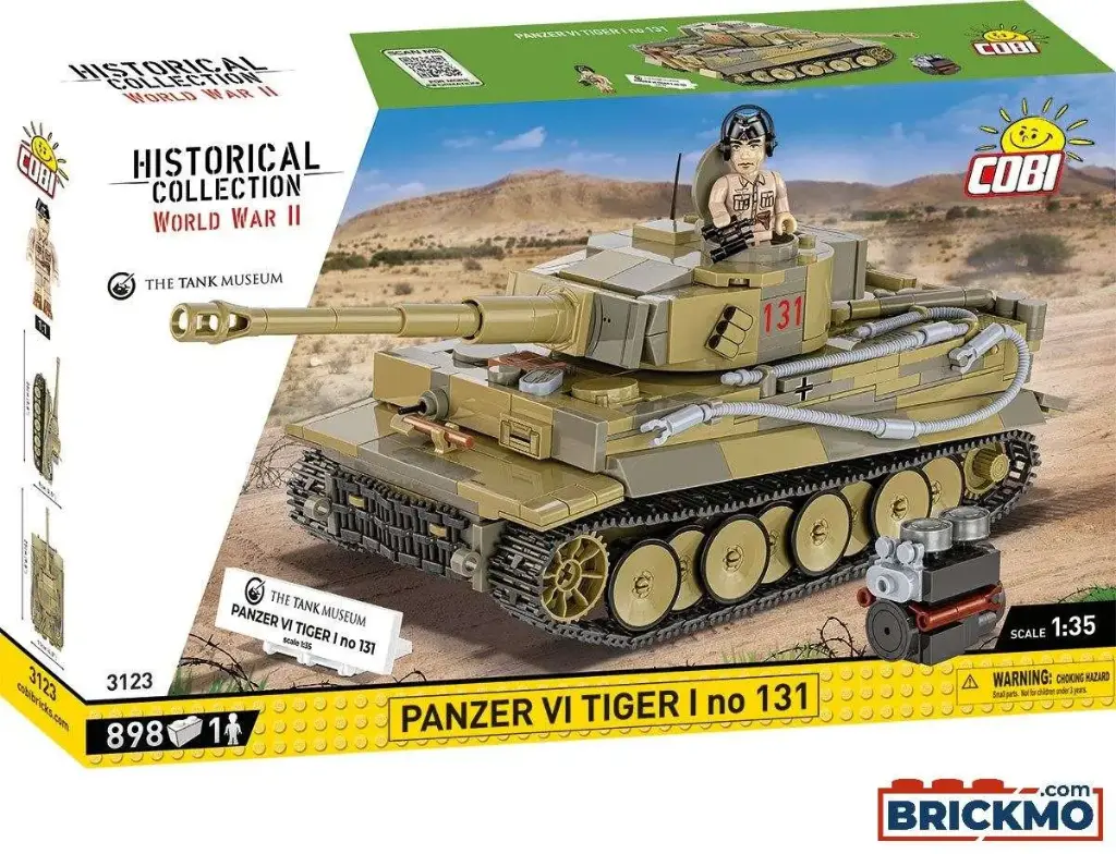 PANZER VI TIGER I NO 131 898 Pièces (COBI-3123) 