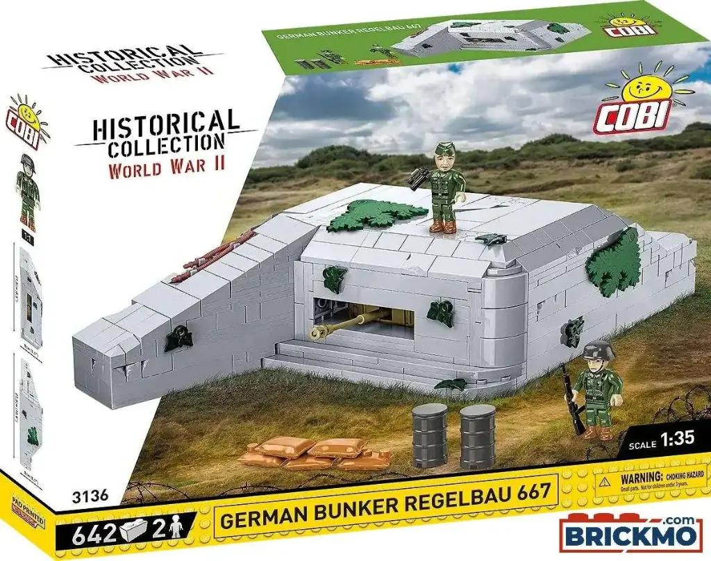 GERMAN BUNKER REGELBAU 642 Pièces (COBI-3136) 