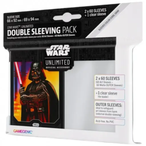 [GGS15033ML] Star Wars Unlimited Sleeves Double Pack : Vader