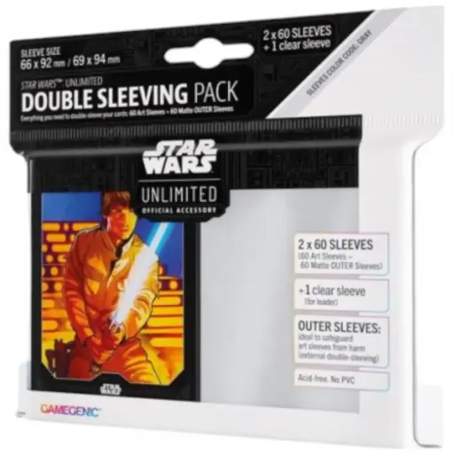 [GGS15034ML] Star Wars Unlimited Sleeves Double Pack : Luke