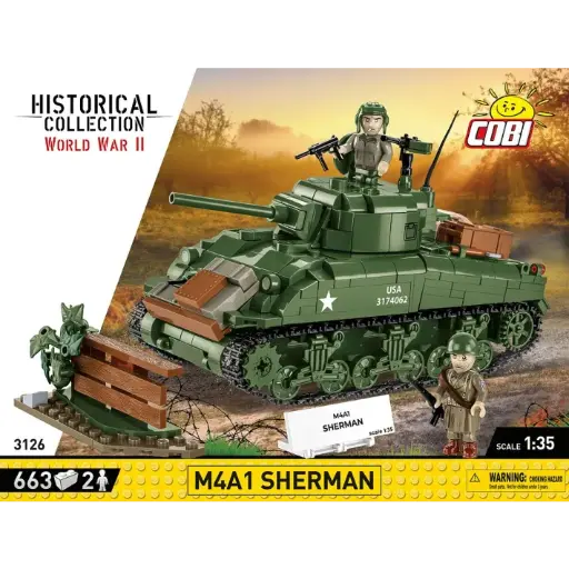 [COBI-3126] M4A1 SHERMAN 663 Pièces (COBI-3126)